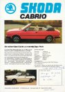 Skoda CABRIO 1984 de sheet by Meise