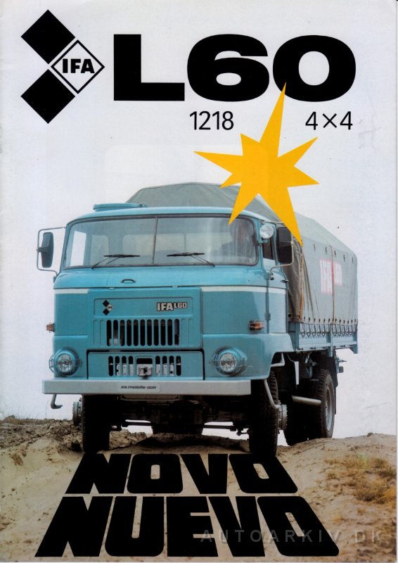 Stand 1974 Broschüre DDR LKW IFA W 50 L Pritschenfahrzeug Prospekt 