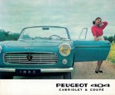 1963 Peugeot 404 cabrio coupe dk f4