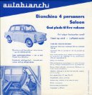 AUTOBIANCHI BIANCHINA 1963.2 dk sheet