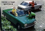 Peugrot 204 cabrio Coupe 1970