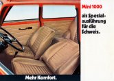 1971 mini saloon ch sheet mini 1000 spezial schweiz