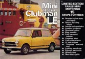 1977 mini 1000 le nz sheet with clubman 1100 le